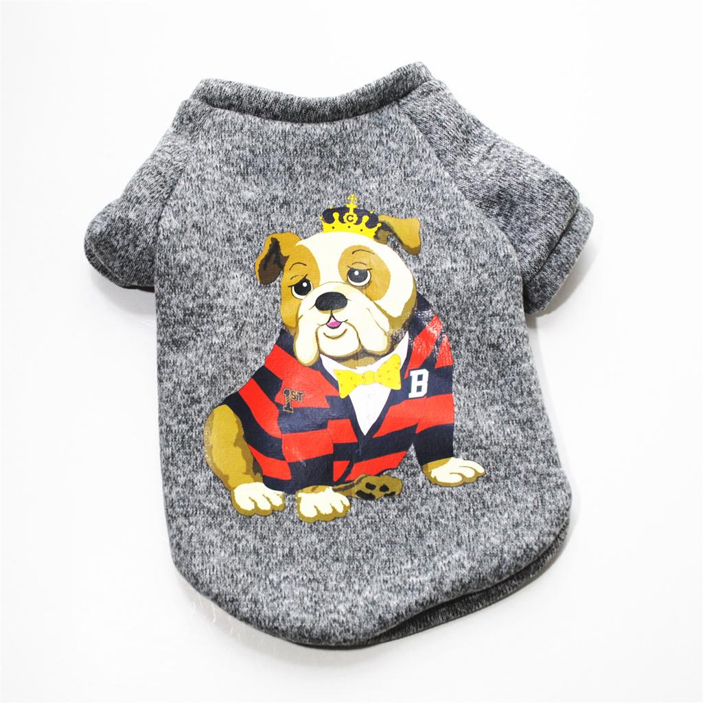 Pet Clothes Dog Clothes Spring and Autumn Thickened Fleece Jacket Shoulder-plugged Fleece Thermal Sweater