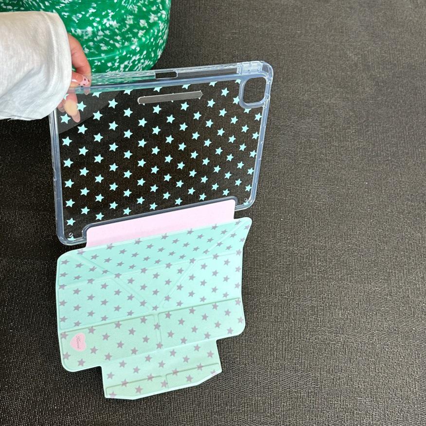 Buckle iPad Pro Case: Four-Color Star Design for 2025/2021 Versions
