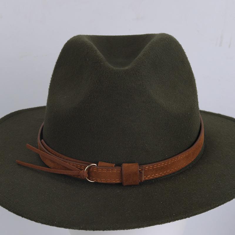 Ретро европейская и американская соломенная шляпа с кожаной пряжкой и креативным декором шляпной ленты