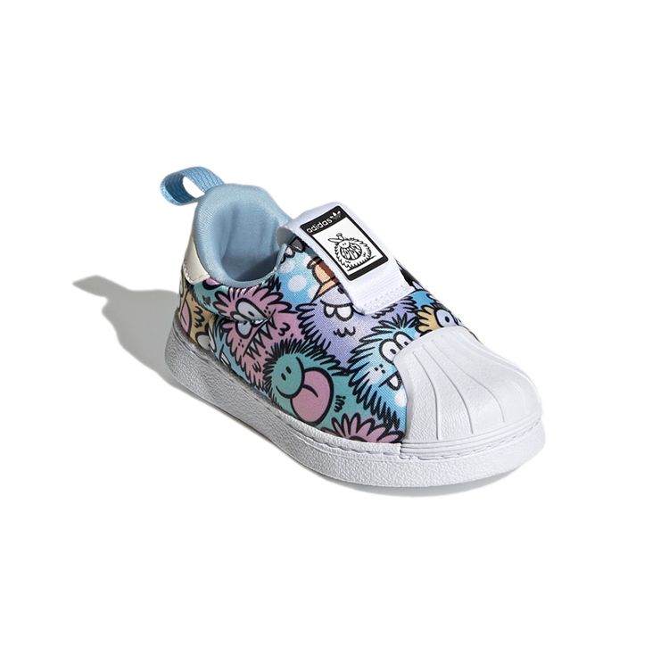 Кевин Лайонс x adidas Superstar 360 Детские кроссовки-монстры синие небесно-голубые облачно-белые H02738