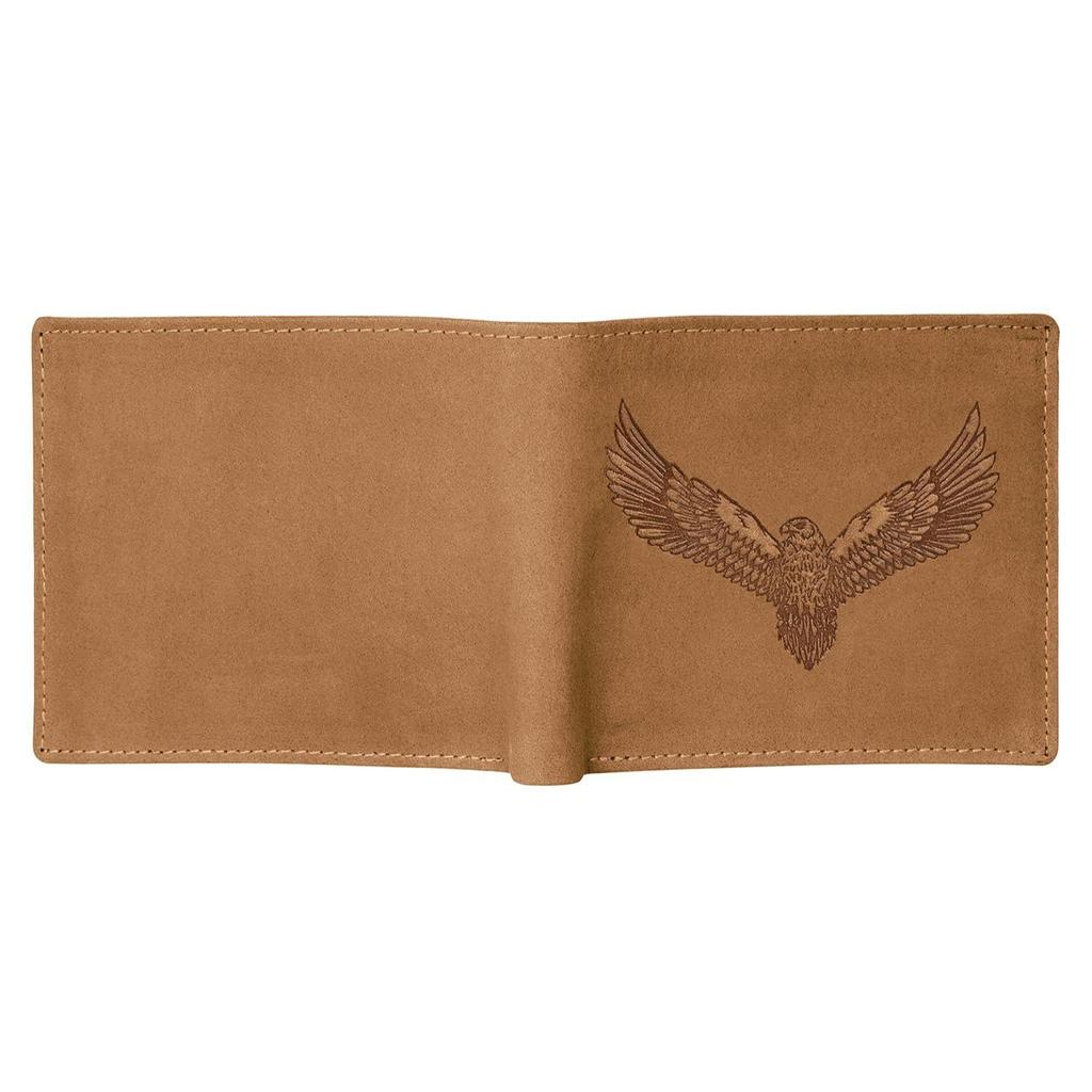 Мужской кожаный кошелек Zeus Vintage коньячного цвета