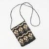 Raw Wool Itohenlab Knitting Kit #9-7 Flower Pattern Smartphone Shoulder Bag