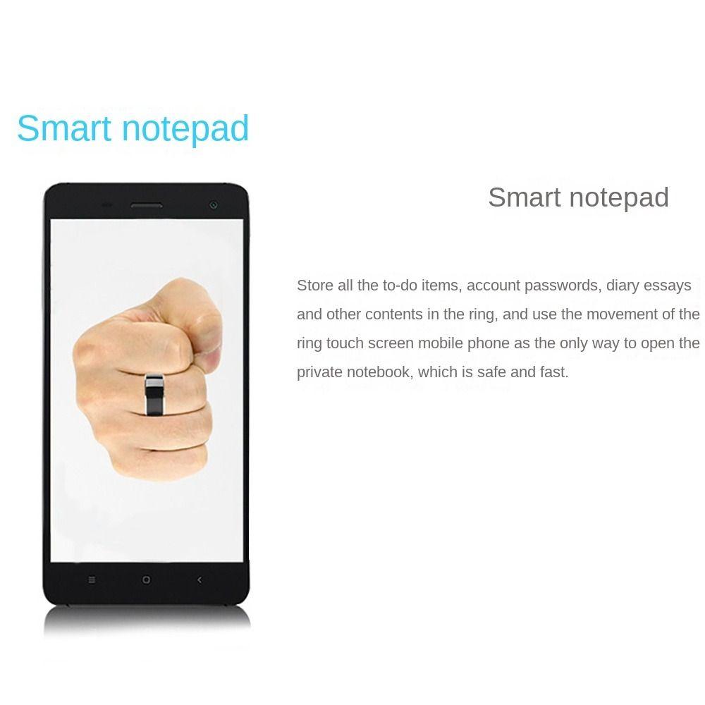 Multifunctional NFC Smart Ring Stainless Steel NFC Finger Ring for Android Phone Men