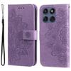 For Motorola Edge 60 Fusion 5G Case Floral Pattern PU Leather Wallet Stand Phone Cover