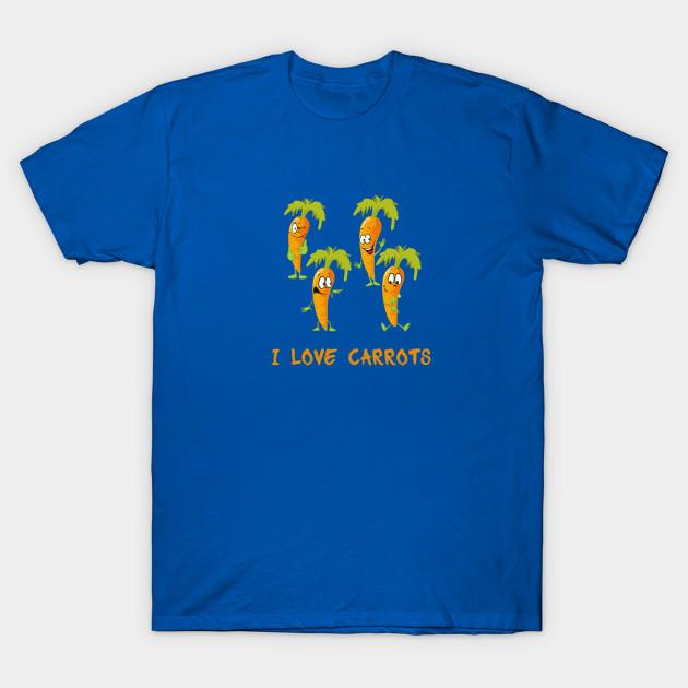 Unisex Fashion TShirt I Love Carrots Funny Vegetables Design Gift Idea Print TShirt Plus Size XS-6XL T-Shirt 100%Cotton Tops O Neck Short Sleeve Tees