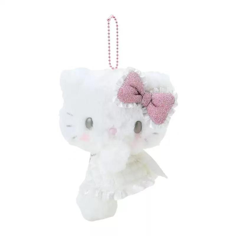 Charming Sanrio Demon Angel Kt Plush Doll Keychain Adorable Design Ideal For Young Girls