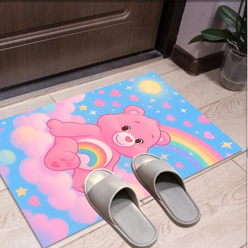 Care Bears Pattern Rug, Indoor/Outdoor Mat, for Picnic, Gameroom, Bedroom, Office, Living Room, Home Decor Carpet, Birthday Gift