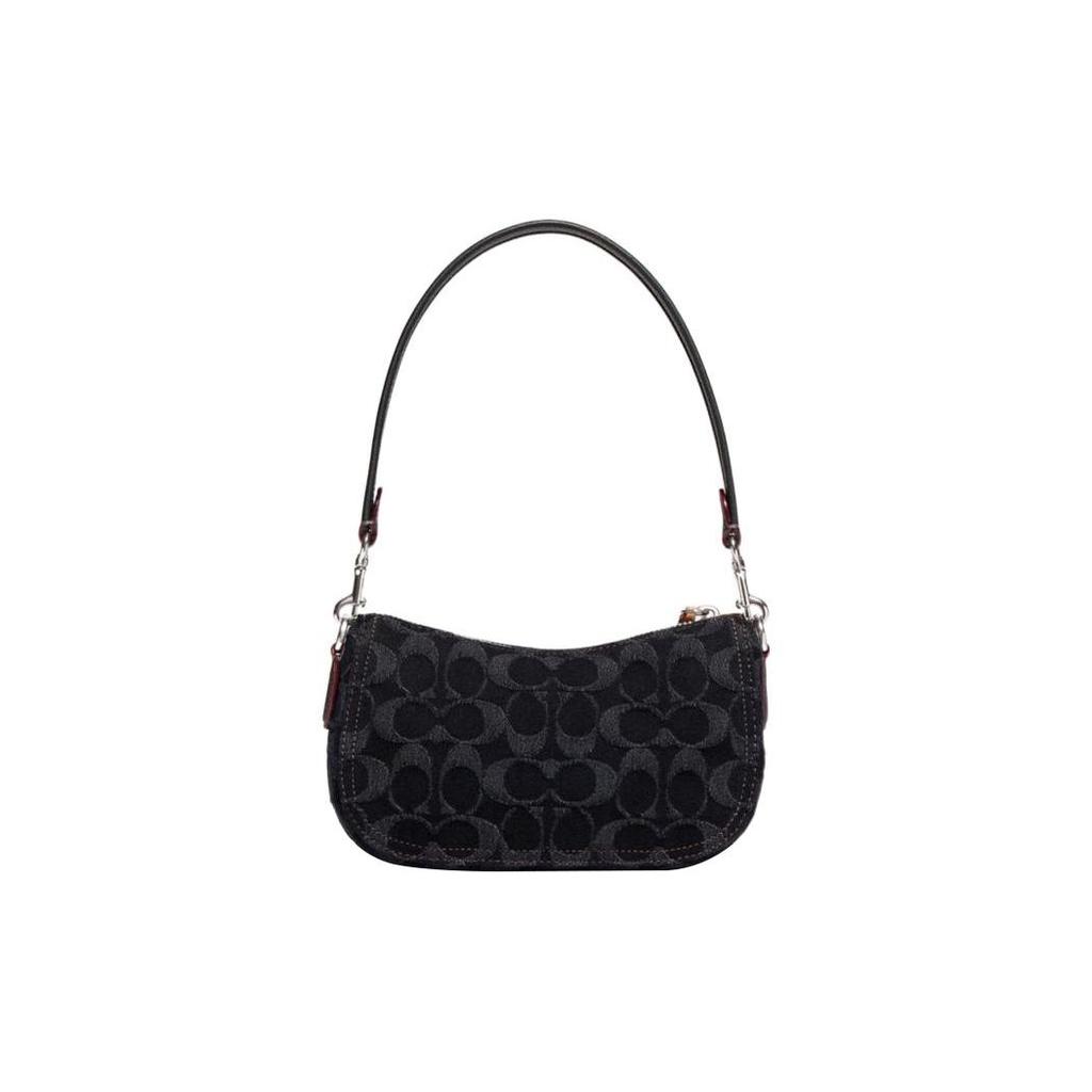 Coach Сумка-кроссбоди Swinger 20 Classic Monogram на молнии с карманами для карт Женские сумки Черный CF113-LHDRJ