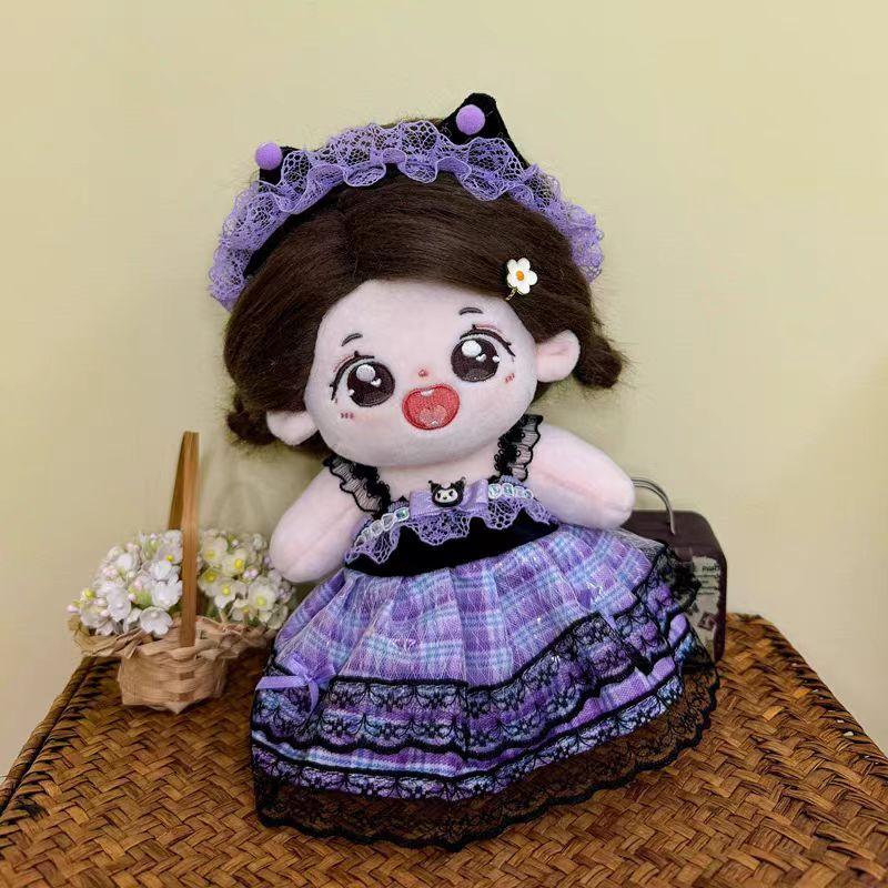 20см Плюшевая кукла-идол Хлопок Школьная форма Одежда K-pop DIY Кукла Наряд Одежда Юбка Костюм Носки Игрушка Аксессуары Подарок для девочки