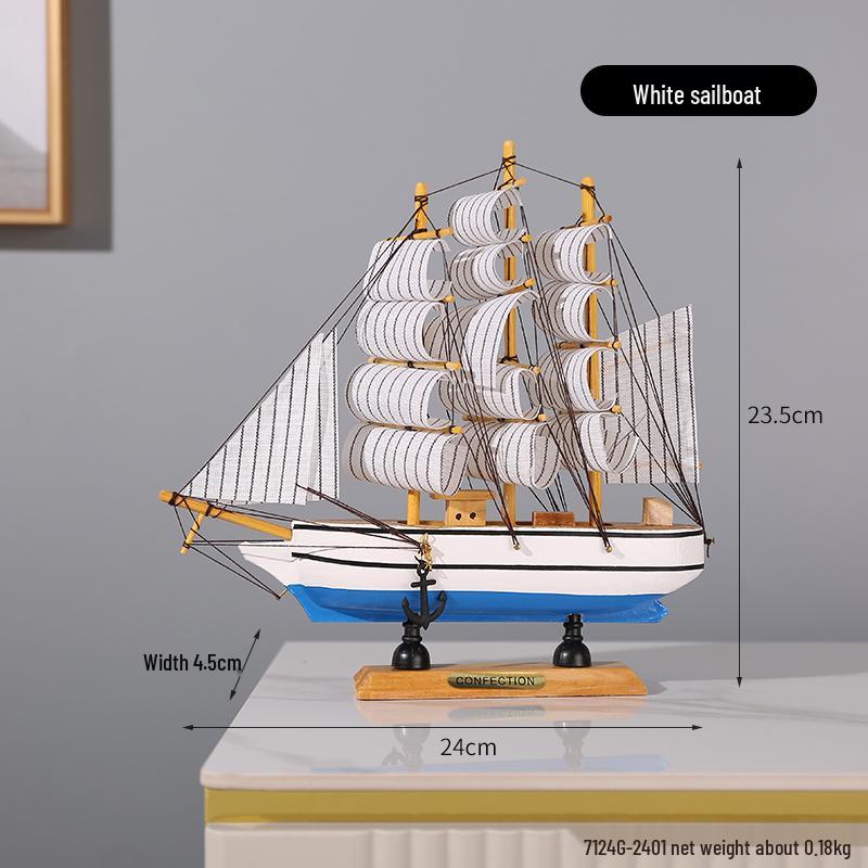 Орнамент Парусная лодка - Модель для украшения дома или офиса