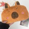Capibara плюшевый пенал мультфильм Capybara большой емкости пенал для ручек канцелярские принадлежности сумка косметичка