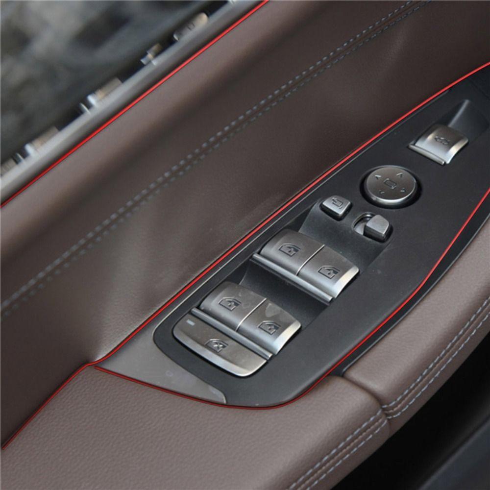 Декоративная наклейка Кромка приборной панели Декоративная линия Авто Хромированная отделочная полоса Автомобильная декоративная полоса