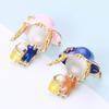 Japanese Cute Little Girl Brooch Ins Trendy Personality Cartoon Creative Pin Collar Pin Anti-Light Buckle Cardigan Accessories