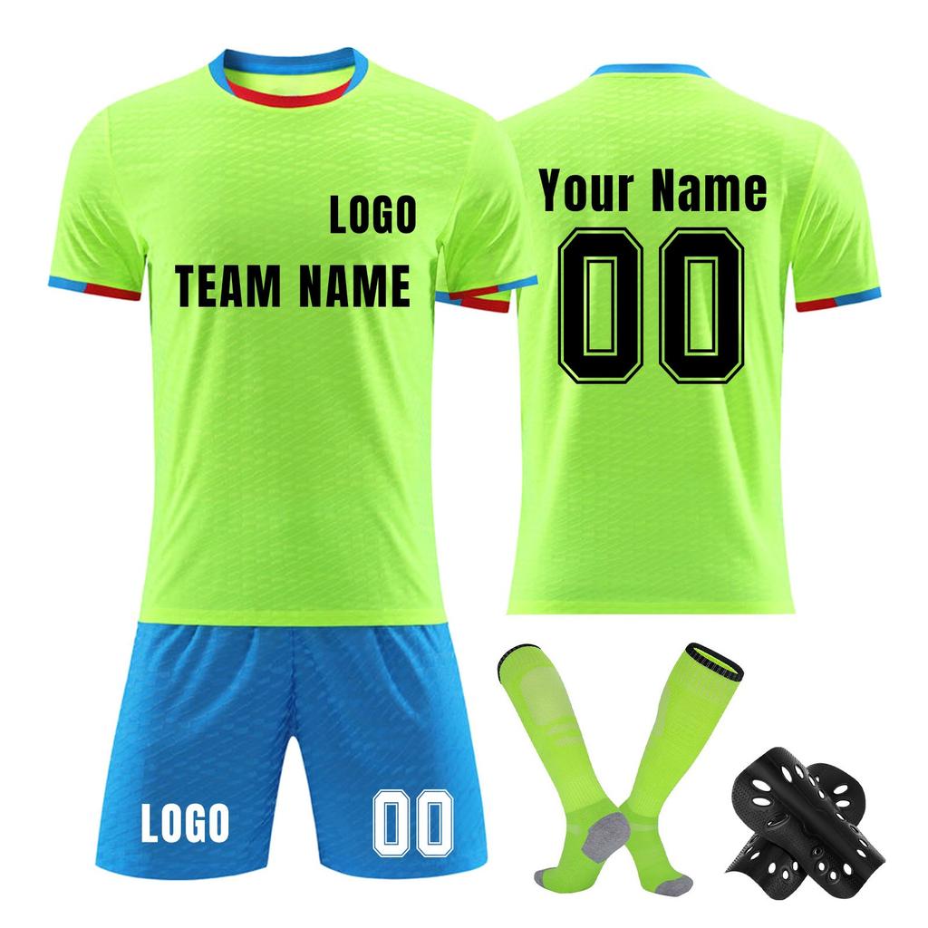 Personalised Shirts Kit Mens Girls With Name Number Custom Football Jerseys For Boys Training Suit