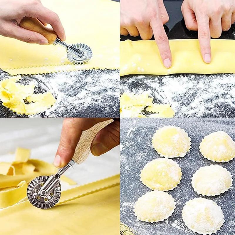 8 шт. Набор для приготовления равиоли, домашний набор для приготовления пасты, кухонный набор, инструмент для изготовления равиоли, набор штампов для равиоли, набор колес для выпечки, форма для торта