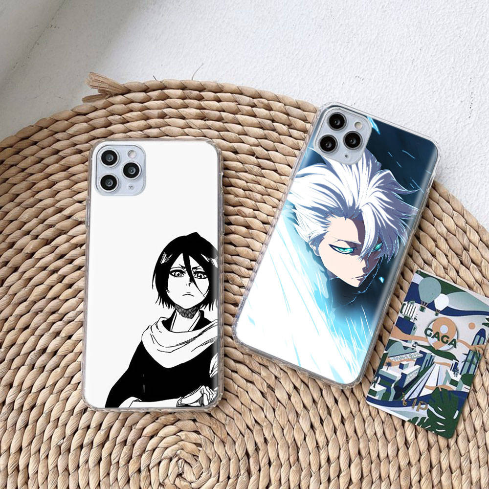 Чехол DT26 Bleach для Samsung A04 A14 A23 A34 A54 M23 M33 M52 M53 Realme 10 9 C30S C35 C55 VIVO Y02S Y21 Y33S Y51 X80 Pro Прозрачный чехол