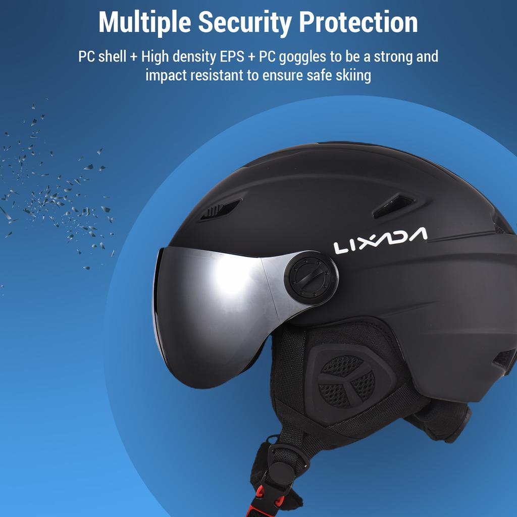 Лыжный шлем. Защитное снаряжение для сноуборда. Защитное снаряжение для зимних видов спорта. Защита головы для зимних видов спорта.