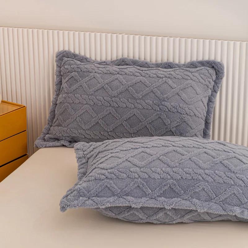 2 шт. Зимние мягкие теплые утолщенные наволочки с бабочками из жаккардового бархата, наволочки 48x74 см для дивана, домашнего декора, наволочки