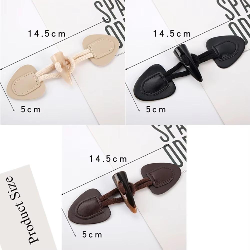 Модные винтажные роговые пряжки из полиуретановой кожи и смолы, пришивные роговые пуговицы, застежка-декор для сумок, пуговицы для шитья, для пальто, курток