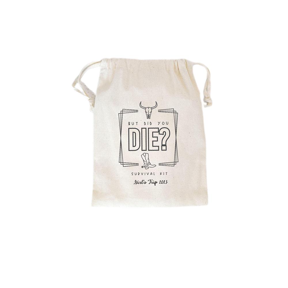 Personal 5Pcs But Did You Die Theme Favor Bag Bachelorette Hangover Party Nash Bash Trip Survival Kit Halloween Wedding Supplies