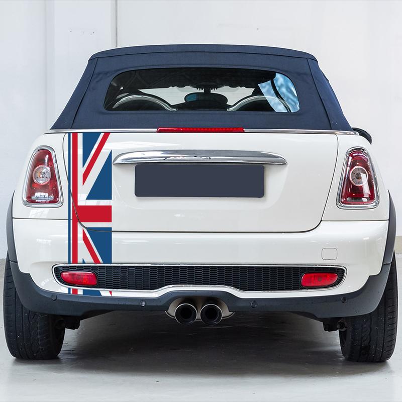 Union Jack Car Rear Trunk Decor Decal Stickers For Mini Cooper One JCW S Clubman F60 R60 R55 Countryman Car Styling Accessories