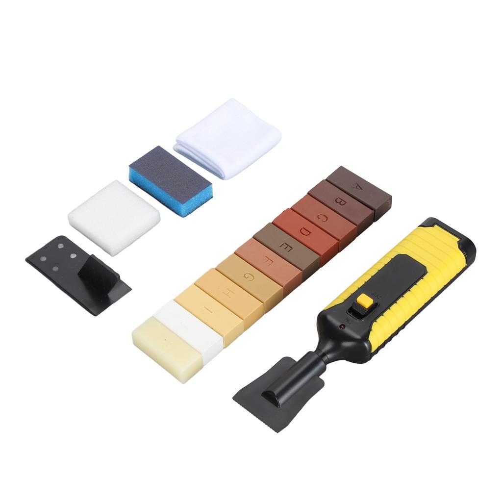 Floor Repair Wax Kit Repair Scratches Cracks Holes Wood Floor Repair Kit with 11 Colors Hard Wax Fil