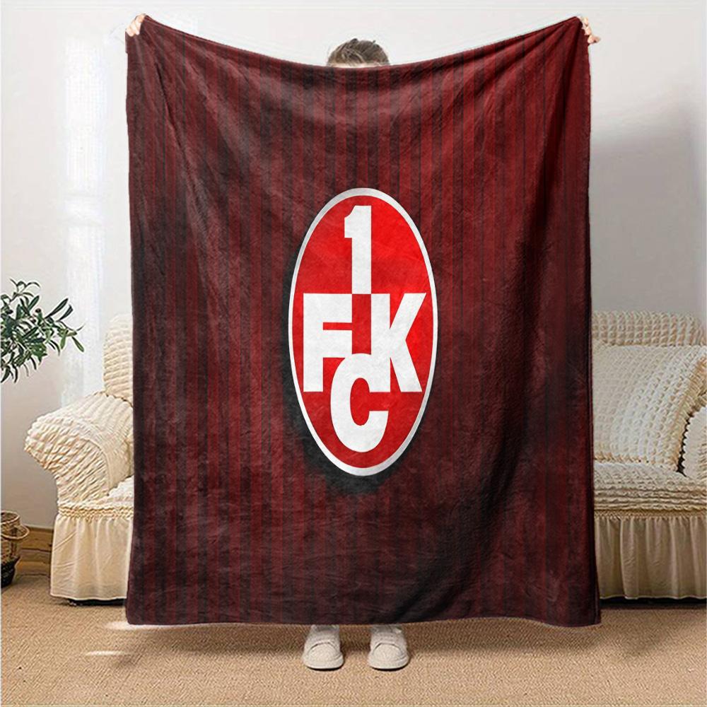Kaisers-lautern Football Club Flannel Blanket, Soft Polyester, Modern Design, All-Season for Camping, Travel, Gifts for holidays or birthdays