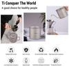 Coffee Pour Over Kettle Coffee Mini Tea Water Camping Pot Stove Top Coffee Pot Gooseneck Ti 400ml