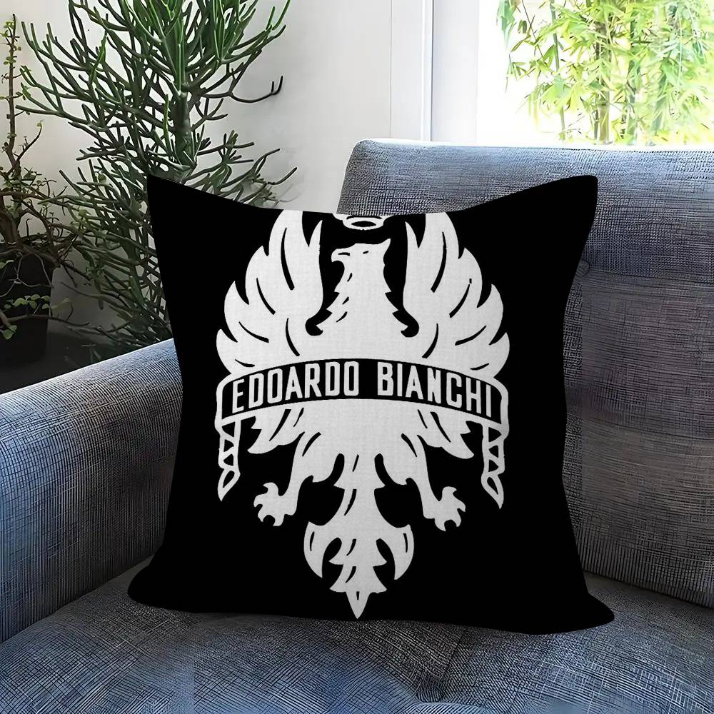 BBBianchiS Bike Logo Cushion Cover Pillowcase Upholstery Sofa Throw Pillow Home Decor Pillowcas