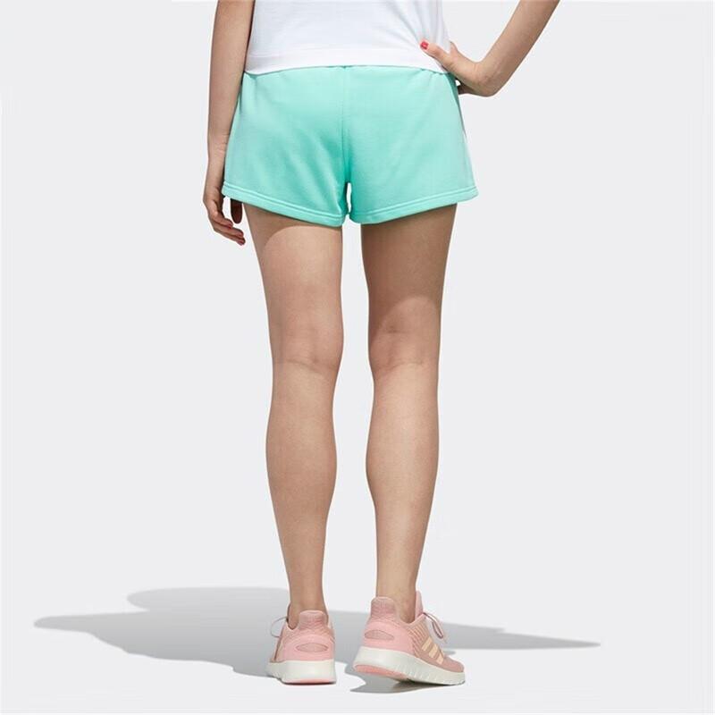 Adidas Женские шорты для бега Neo Side Stripe Lace-Up, зеленые, GK1556