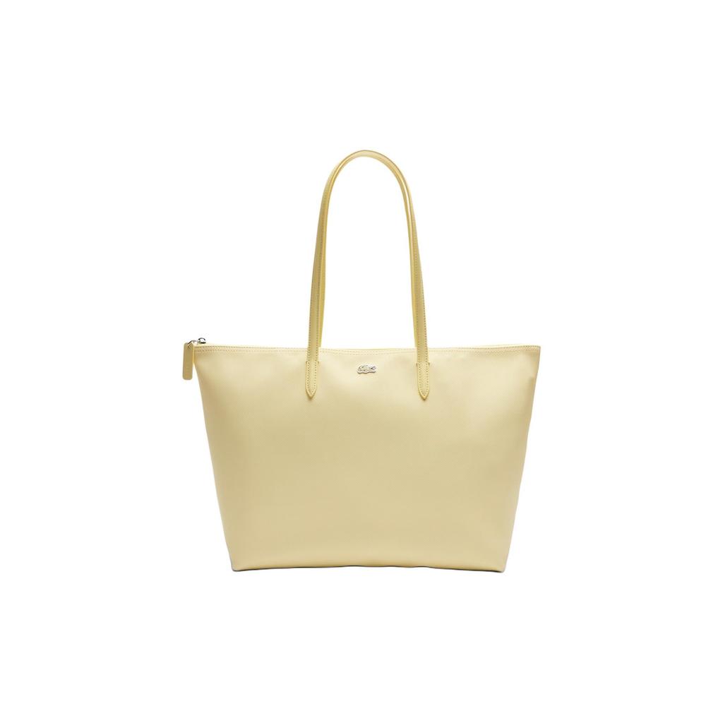 Lacoste L.12.12 Concept Сумка-тоут с молнией из ПВХ Женская сумка-тоут Желтая NF1888PO-Q43