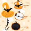 Halloween Dog Costume Hat Stole 2-Piece Set Clothes Headgear Disguise Bat Pumpkin Spider Cat Small Medium Adjustable