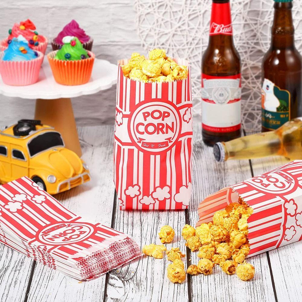 For Party Cinema Pointed Bottom Popcorn Container Potato Chips Boxs Popcorn Bags Popcorn Sleeve