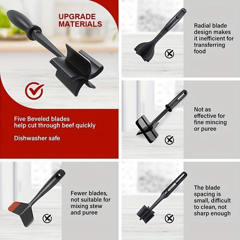 Мясорубка, термостойкая, простая в использовании, измельчитель для приготовления бургеров, говядины, индейки, мясорубка для фарша, гамбургеров и задач по измельчению