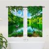 Шторы с лесным водопадом для спальни, природный пейзаж, 3d шторы с принтом, занавеска на окно с горным потоком, гостиная, 2 панели