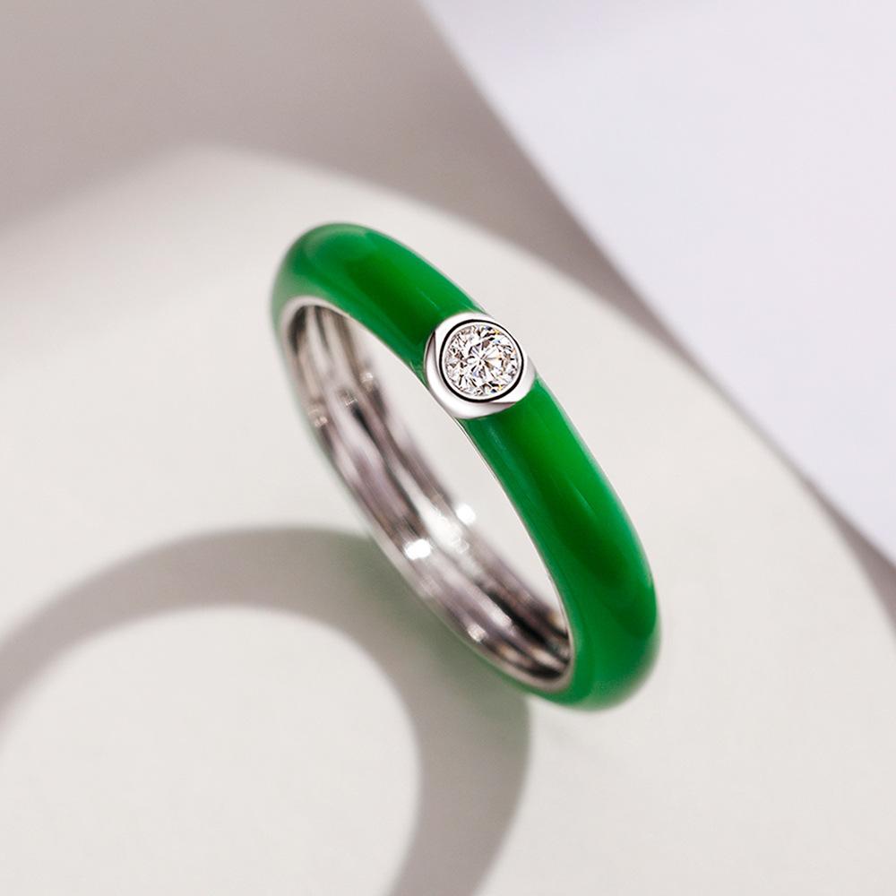 Кольцо-дорожка из стерлингового серебра 925 пробы с разноцветными радужными цирконами, штабелируемое, для женщин, свадебное, для помолвки, ювелирный подарок