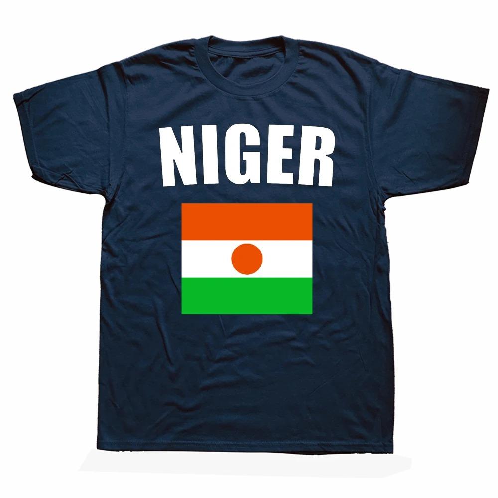 Смешные футболки Нигер Нигерийские Летний стиль Графический Хлопок Уличная одежда С коротким рукавом Подарки на день рождения Футболка Мужская одежда
