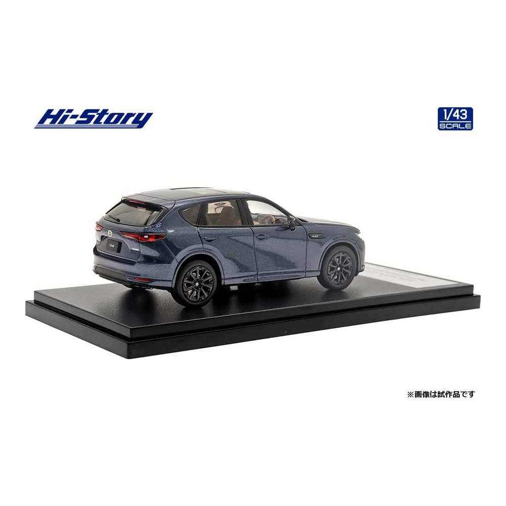 INTERALLIED Hi Story 1/43 Scale Mazda CX-60 XD-HYBRID Premium Sports (2022) Deep Crystal Blue Mica Finished Model