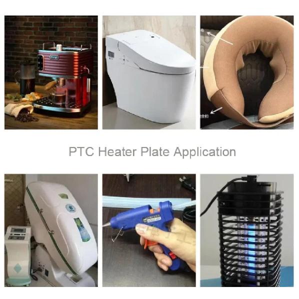 SNDHEATER 70x8x3MM PTC Нагревательный элемент 12В 24В 220В Замена нагревателя для выпрямителя волос 80°C 270°C Температура Обернут термолентой