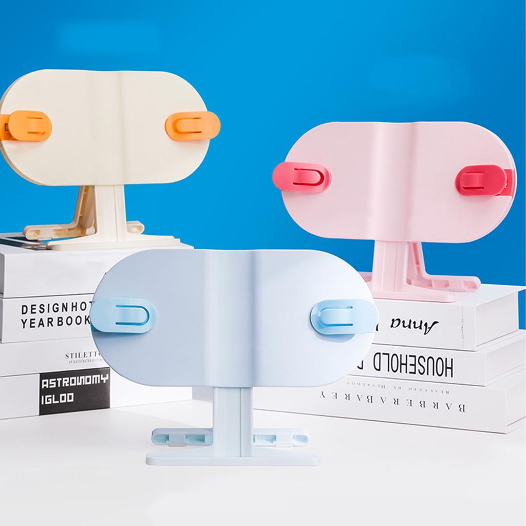 Подставка для чтения книг с регулировкой ширины, синяя, компактная, портативная, для мобильных телефонов, планшетов, держатель для книг