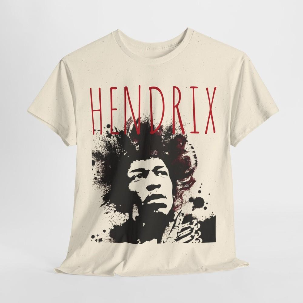 Hendrix vintage style silhouette Unisex Cotton T-Shirt Unisex T-Shirt