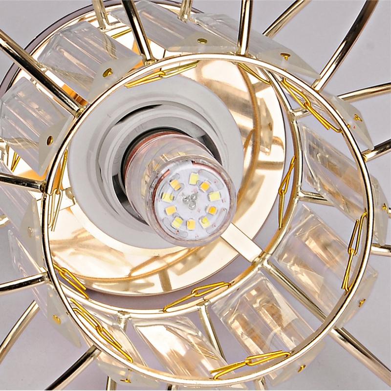 Crystal Corridor Lamp Simple Modern Bedroom Bedside Lamp Corridor Small Chandelier