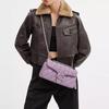 Coach Tabby 26 Logo Jacquard Quilted Flap Napa Leather Hobo Crossbody Bag Medium Women bags Light-Purple CP147-LHSF1