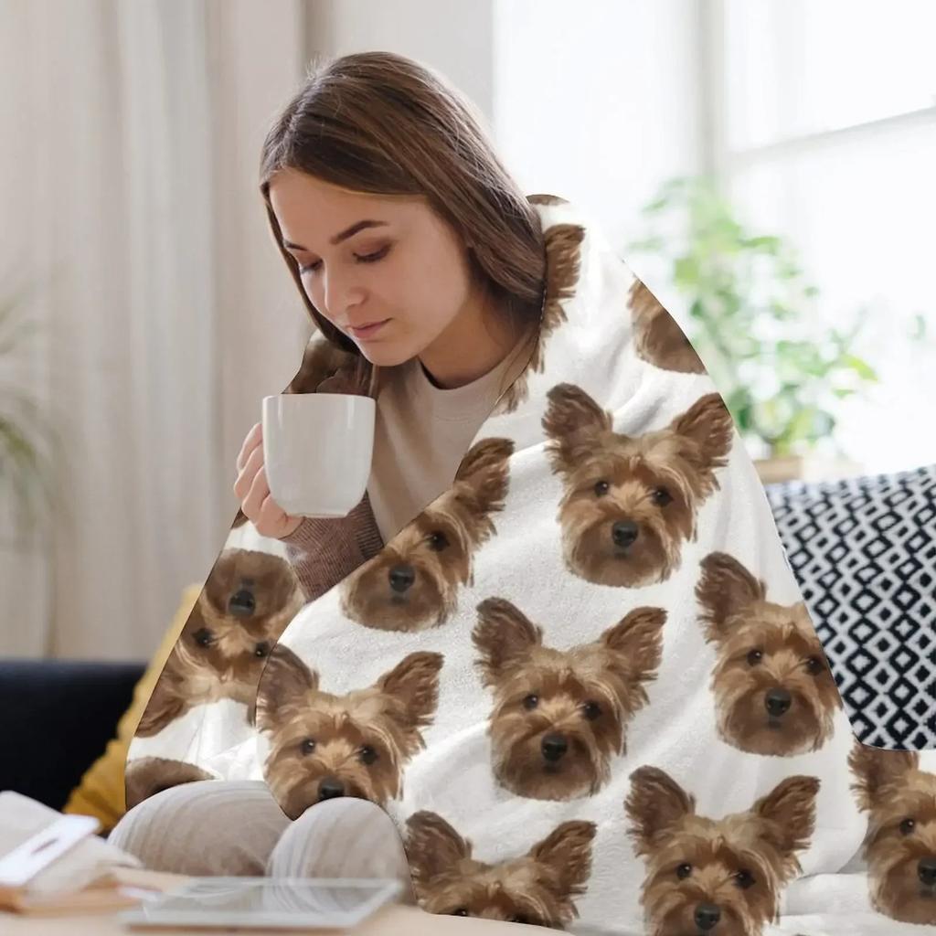 Плед Йоркширский терьер Туристический Роскошный Бренд диван-кровать Одеяла Самые мягкие Односпальные Диваны Одеяла