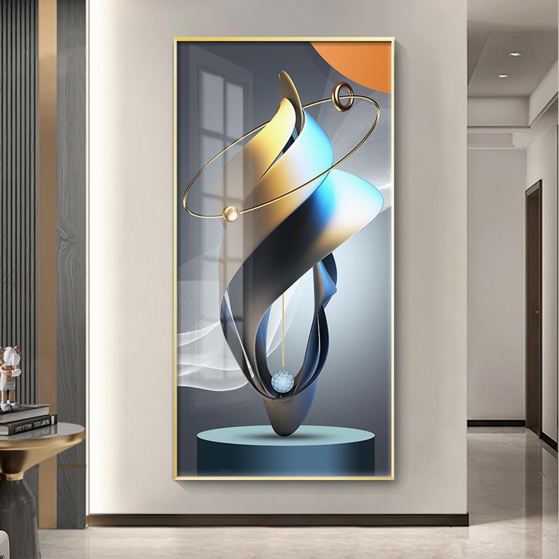 Абстрактная роскошная золотая картина на холсте, богатое дерево, свет, настенное искусство, постеры с оленями и принты для гостиной, крыльца, декора коридора