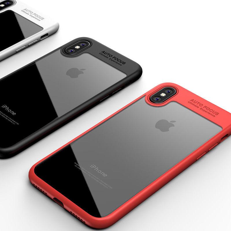 X Для iPhone 8 7 6s Plus 10 Роскошный Ультратонкий Прозрачный Ударопрочный Бампер Чехол