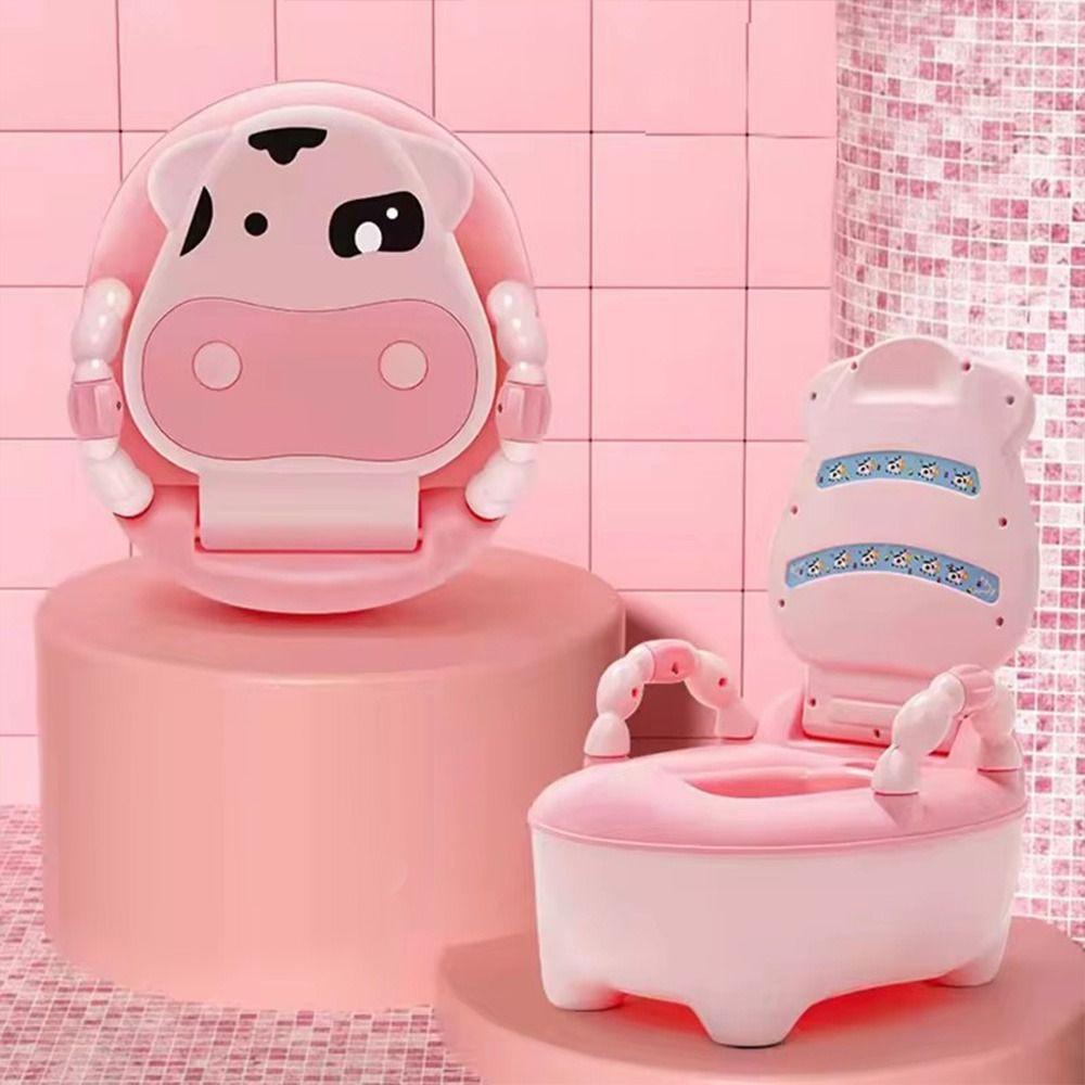 Folding Baby Urinal Seat Portable Boys and Girls Potties Cute Children's Toilet Chair Urine Bucket