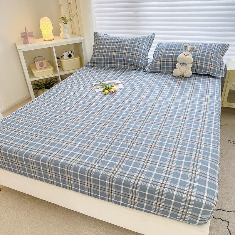 Простыня на резинке Пыленепроницаемый наматрасник Нескользящая простыня Приятная к коже Дышащая Грязеотталкивающая Стираемая Простыня на резинке для общежития