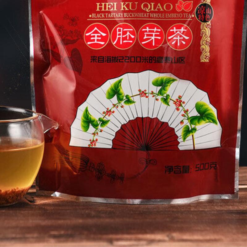 Жареный черный татарский гречишный чай, китайский травяной чай, 500 г