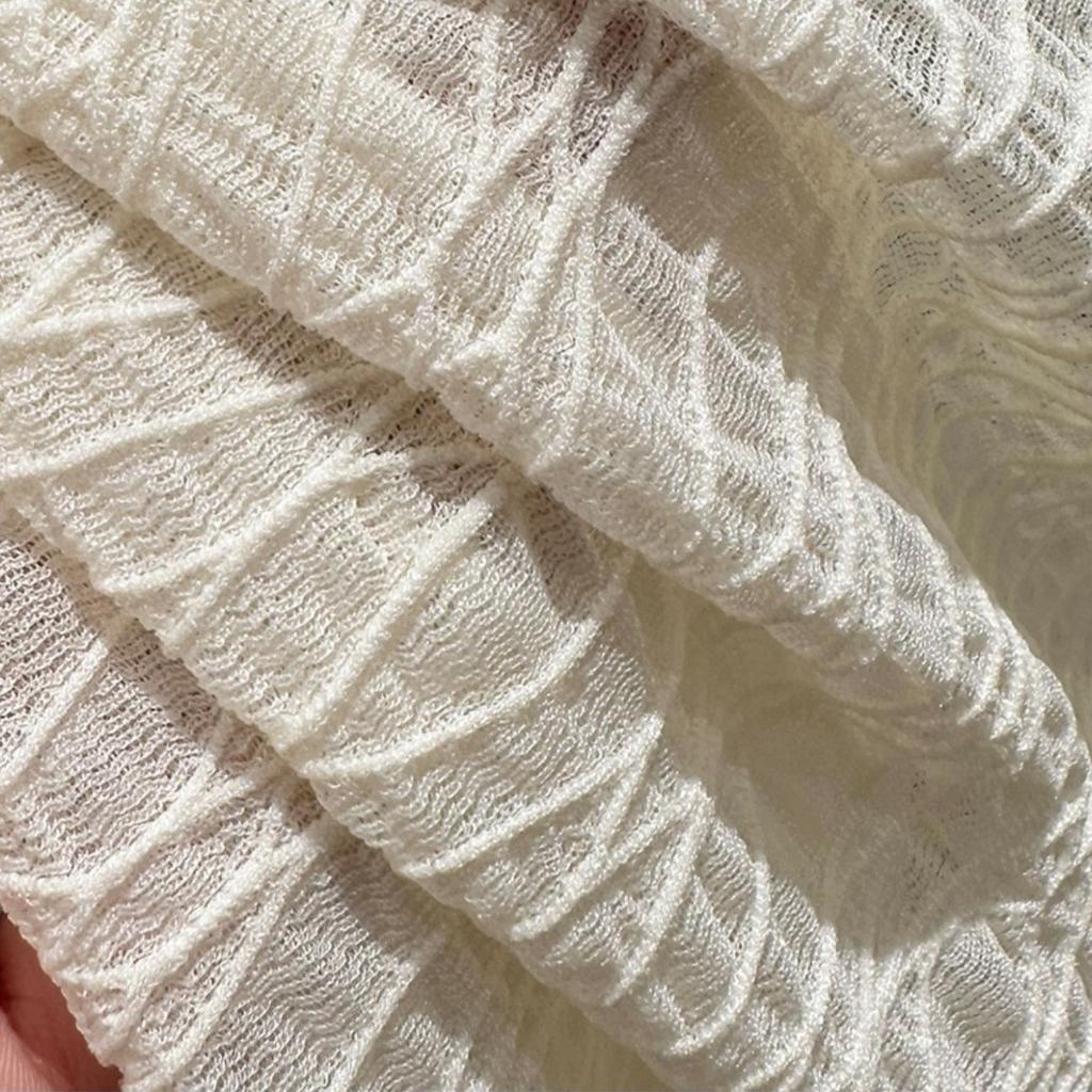 Lace Base Shirt for Women's Autumn Fashion Half High Neck Long Sleeved Mesh Base Top